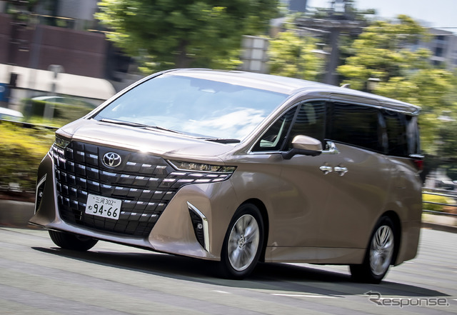 トヨタ アルファード。警察庁が発表した盗難に関する統計では2023年の盗難件数が最も多かった。