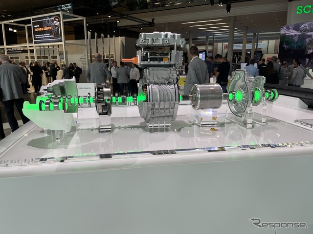 e-Axleの内部構造(アウトメカニカフランクフルト2024)