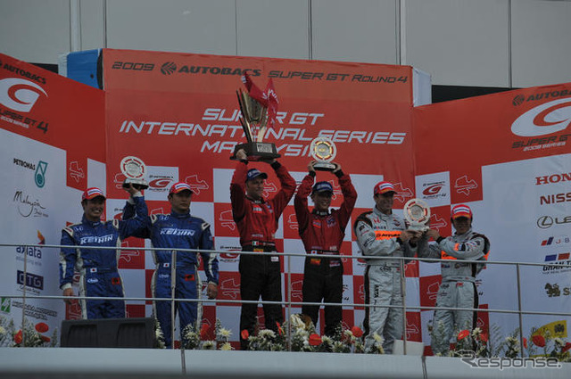 【SUPER GT 第4戦】決勝…次代の日産エース 安田、GT-R で熱暑のセパンを制す