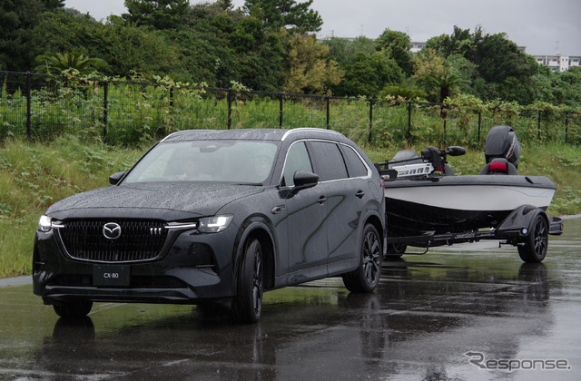 マツダ CX-80には「トーイング」(牽引)モードも備わる