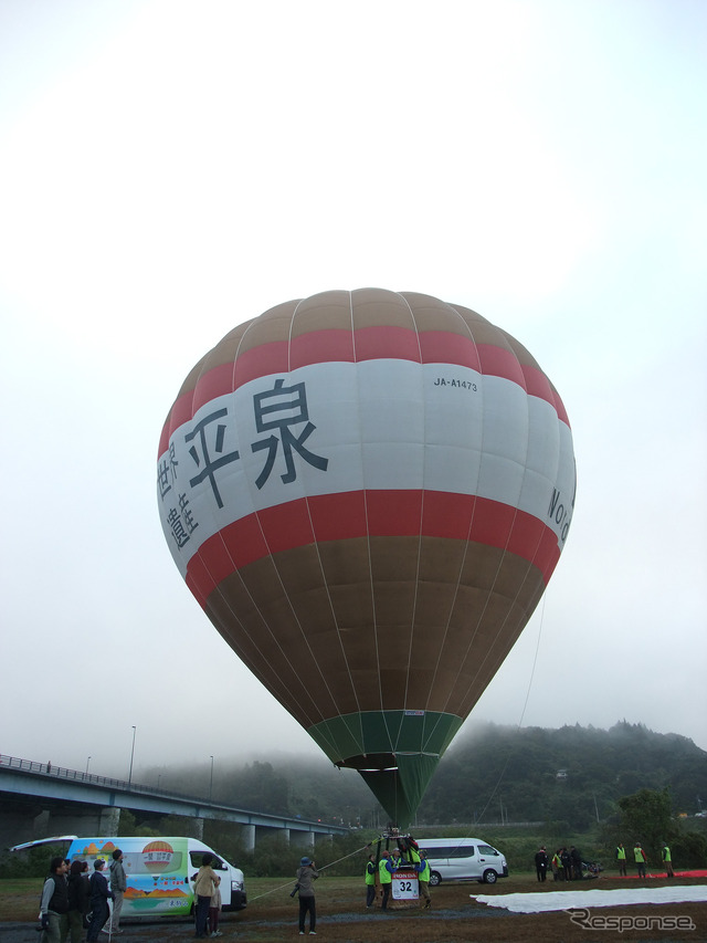 他の熱気球イベントにも頻々と姿を見せる一関・平泉号。