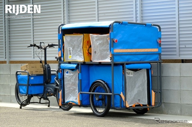 船井電機のラストマイル配送向け電動アシスト自転車「RIJDEN」