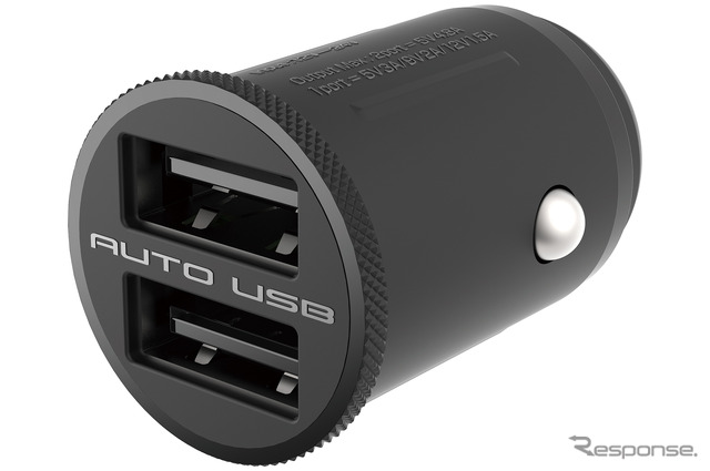 Kashimura・DC-24W USB 2ポート 自動判定 コンパクト(DC-047)