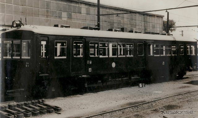 西武鉄道所沢車両工場:上毛電気鉄道クハ61(1958年)