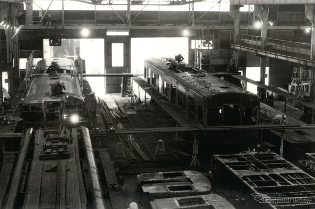 西武鉄道所沢車両工場(年代不明)
