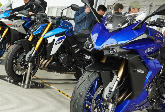 「GSX-S/R Meeting 2024」でサプライズ初公開となった新モデルの2台