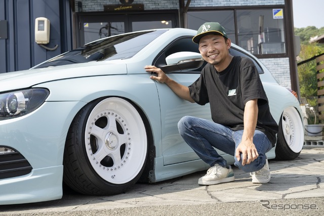足まわり&内外装カスタムとオーディオの両輪で愛車のシロッコを進化させ続ける出口さん。今後のカスタムにも要注目だ。