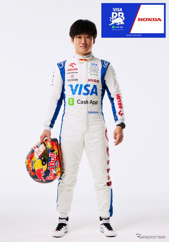F1にVISA Cash App RB Formula One Teamの角田裕毅選手