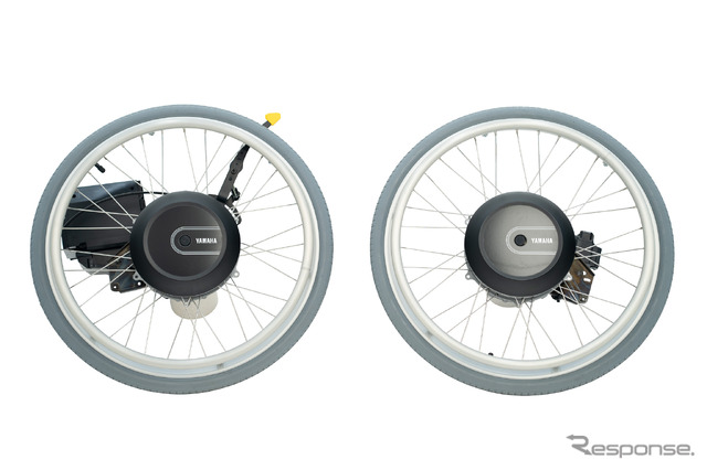 ヤマハ発動機の車いす電動化ユニットの新製品「JWG-1」
