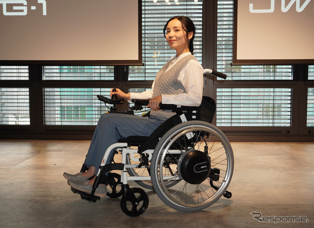 ヤマハ発動機の車いす電動化ユニット『JWG-1』発表会