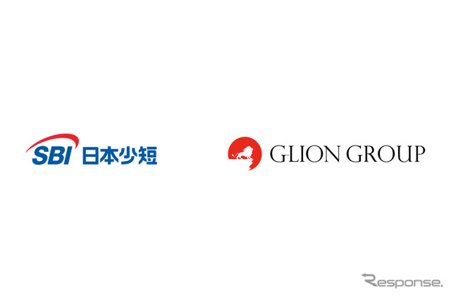 SBI日本少額短期保険とGLIONグループのロゴ