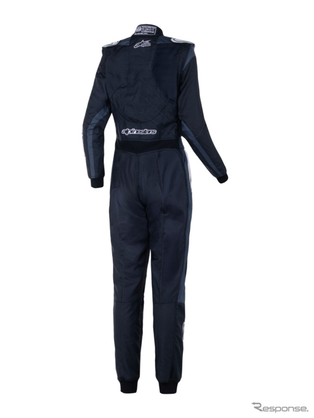 STELLA GP PRO COMP V2 SUIT FIA 1128 BLACK ASPHALT WHITE