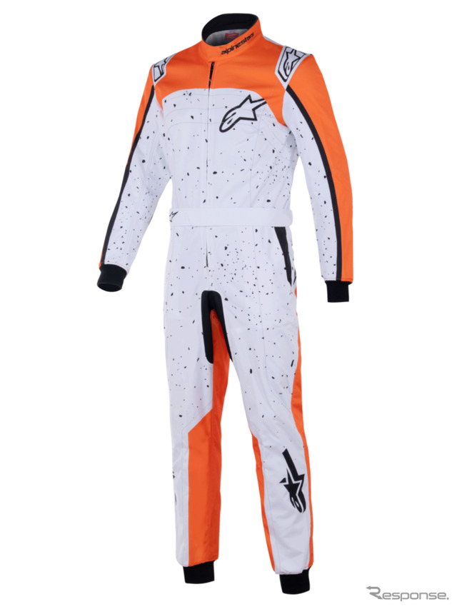 KMX-9 V3 SUIT GRAPHIC 6 2005 WHITE ORANGE BLACK
