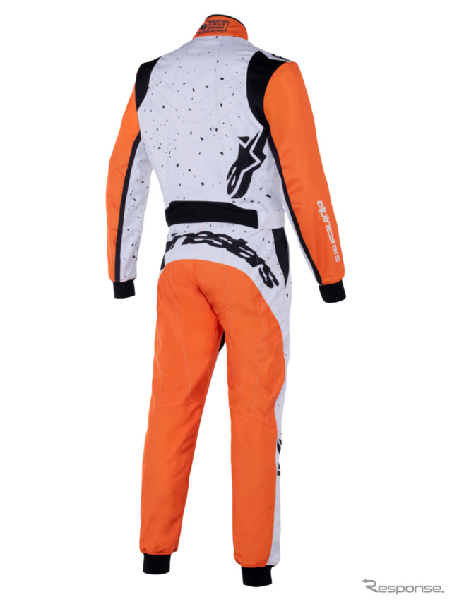 KMX-9 V3 SUIT GRAPHIC 6 2005 WHITE ORANGE BLACK