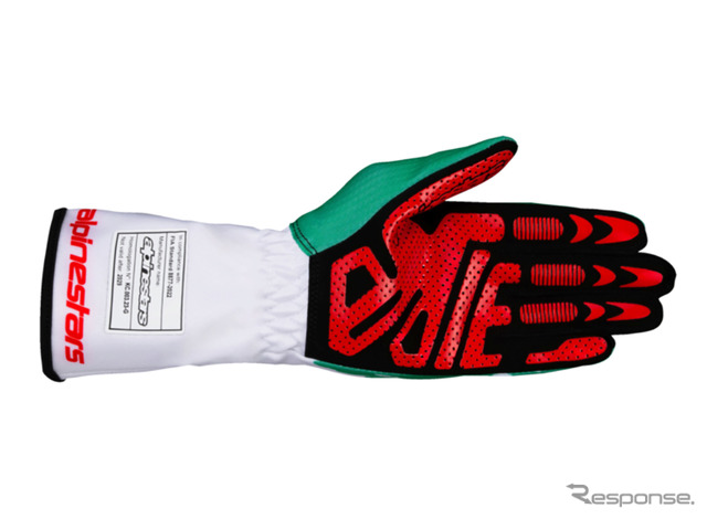 TECH-1 K V3 GLOVES 263 WHITE GREEN RED
