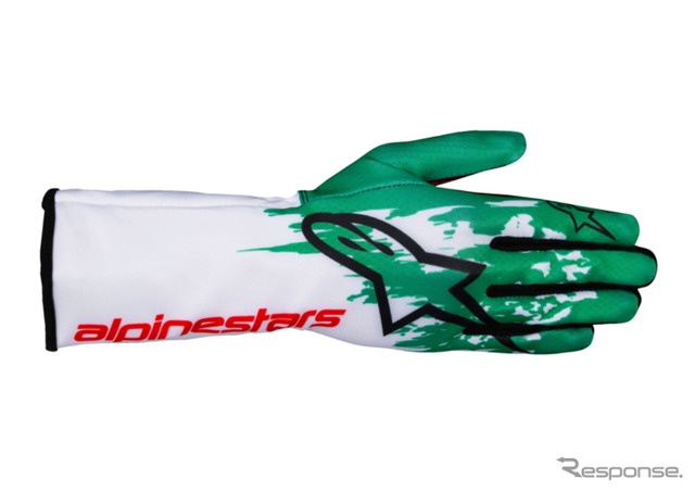 TECH-1 K V3 GLOVES 263 WHITE GREEN RED