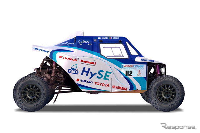 「ダカール2025」に挑戦する水素エンジン車のHySE-X2（完成予想図）