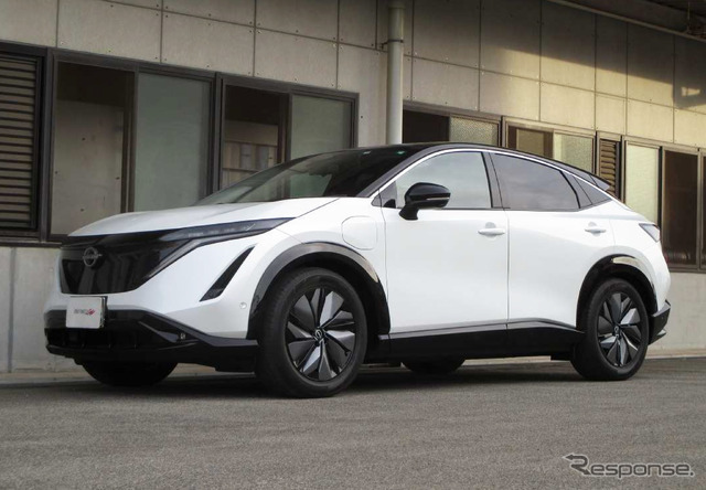 サステックNF210 日産・アリア装着例(フロント:17mmダウン / リア:24mmダウン)