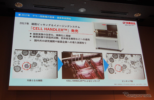 2017年に市場投入した細胞ピッキング&イメージングシステムの初代「CELL HANDLER」