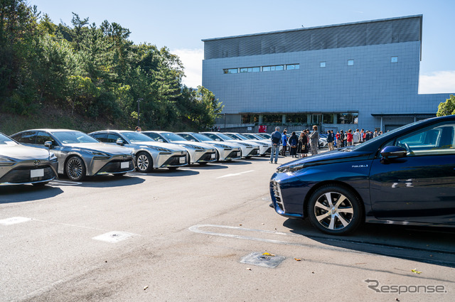 TOYOTA MIRAI CLUBと連携しFCEVによる給電を一部のSSで実施