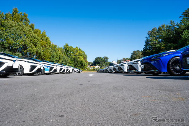 TOYOTA MIRAI CLUBと連携しFCEVによる給電を一部のSSで実施