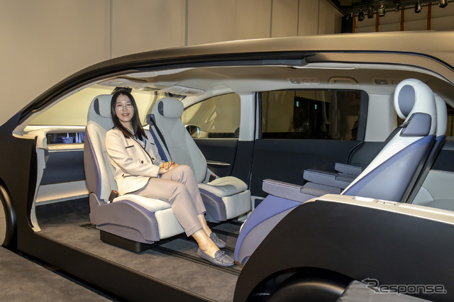 テイ・エス テックが次世代車室内空間発表会2024で発表した「ファミリーコンフォートキャビン」