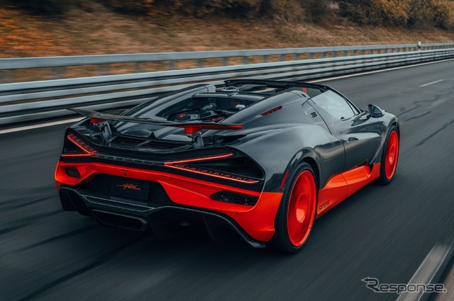 ブガッティ『W16ミストラル』が453.91km/hを計測してオープンカー最高速世界記録を更新