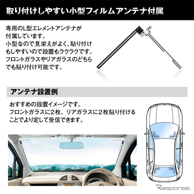 HDMI入力が可能な車用高画質地デジチューナー「FT44H」