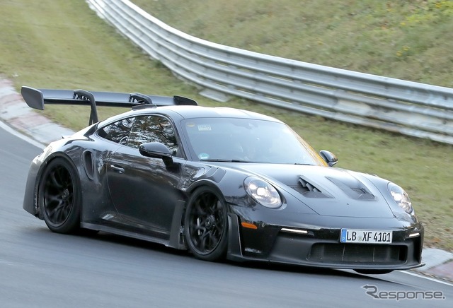 ポルシェ 911 GT3 RS 改良新型のプロトタイプ