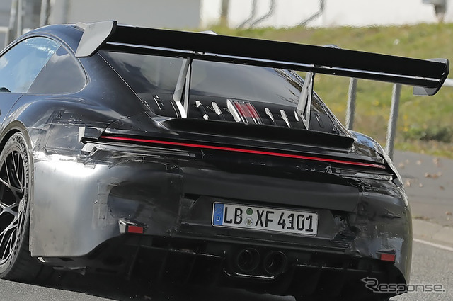 ポルシェ 911 GT3 RS 改良新型のプロトタイプ