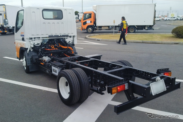国内初のEVコンバージョントラックの量産予定車が完成
