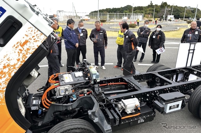 国内初のEVコンバージョントラックの量産予定車が完成