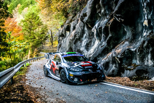 優勝した#33 エバンス(トヨタ)。