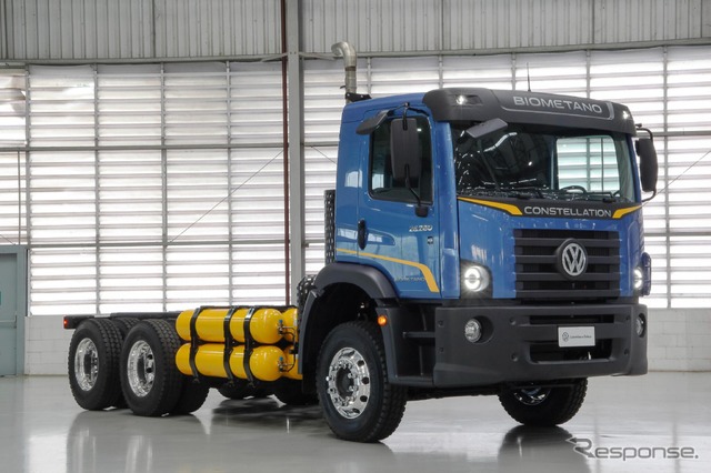 バイオメタンを燃料とする新型トラックVW『コンステレーション26.280』