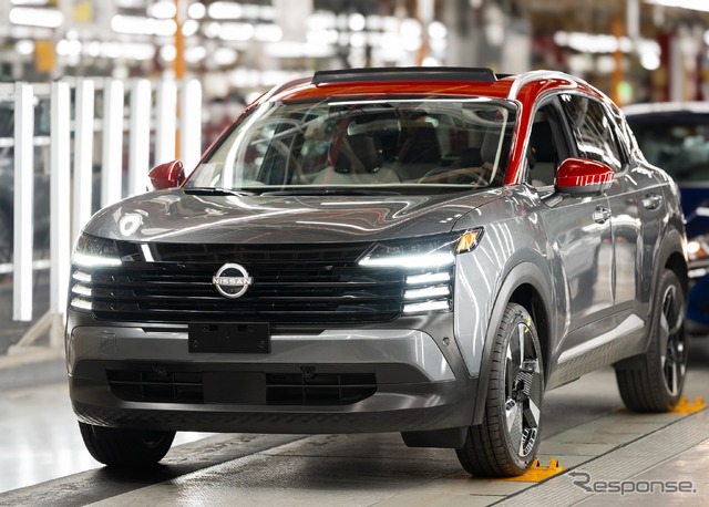 メキシコで生産する日産『キックス』。25％の関税がかかることで生産体制の見直しも
