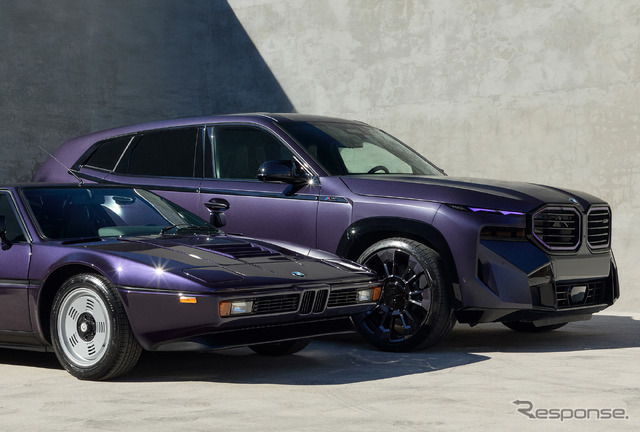 BMW M1(手前)と2025 BMW XM by Kith(奥)