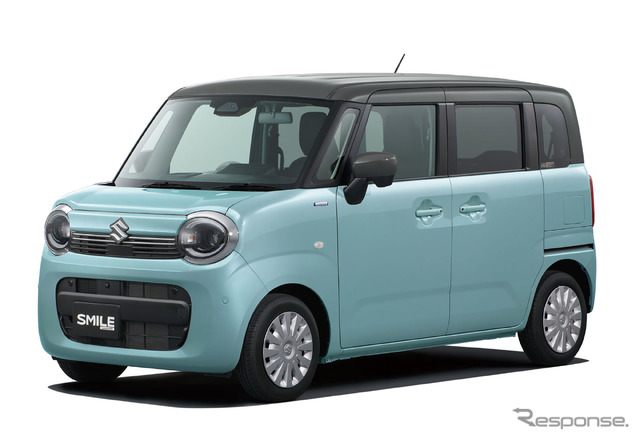 スズキ ワゴンR スマイル 一部仕様変更モデル(オフブルーメタリック×ガンメタリック2トーンルーフ)