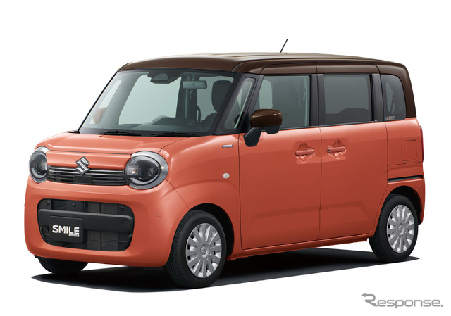 スズキ ワゴンR スマイル 一部仕様変更モデル(コーラルオレンジメタリック×アーバンブラウン2トーンルーフ)