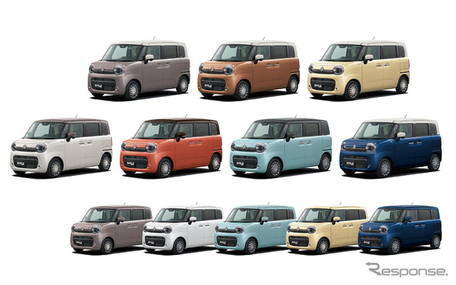 スズキ ワゴンR スマイル 一部仕様変更モデルのカラーバリエーション