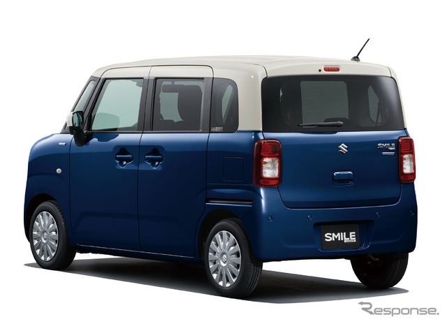 スズキ ワゴンR スマイル 一部仕様変更モデル(インディゴブルーメタリック2×ソフトベージュ2トーンルーフ)