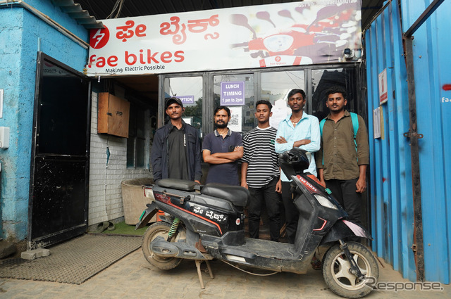 MBSIがバイクを提供するFAEBIKES(フェーバイク)のユーザー。フードデリバリーなどに活用する