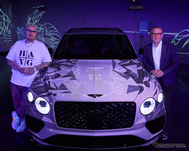 タトゥーアーティストのキース「バンバン」マッカーディー氏と協力してカスタマイズした特別なベントレー『ベンテイガ』