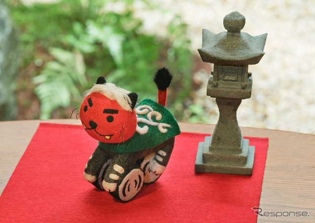 ヤマハ発動機の「あみぐるみ・羊毛フェルト」の最新作品「トリ獅子」