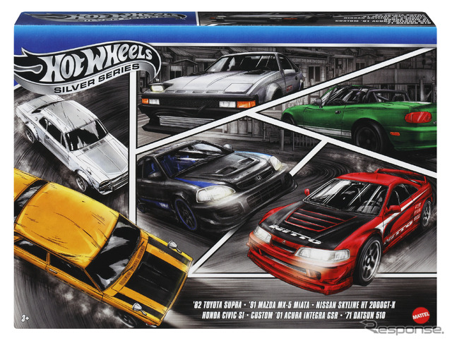 ホットウィール全開な日本車カスタムが6台「ストリート・オブ・ジャパン・マルチパック」(12月14日発売)