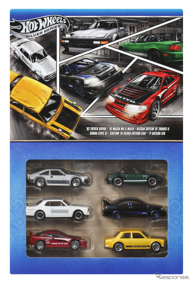 ホットウィール全開な日本車カスタムが6台「ストリート・オブ・ジャパン・マルチパック」(12月14日発売)