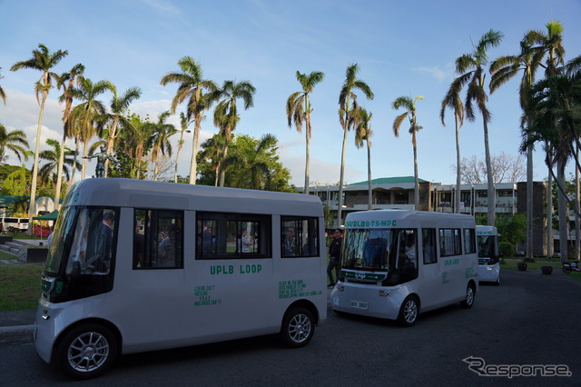 EVミニバス「Smart BUS」をフィリピン大学に5台納車