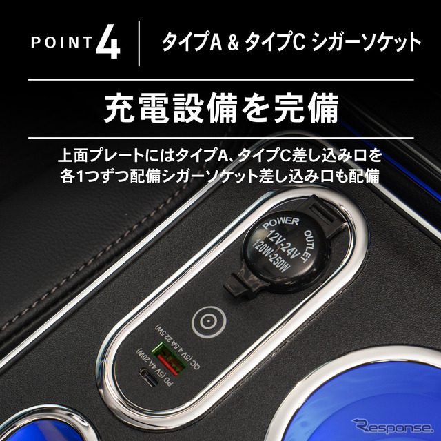 クラフトワークスから新型『ステップワゴンe:HEV』専用コンソールボックス登場