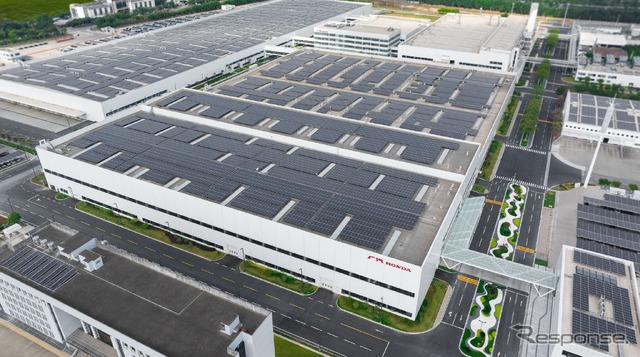 広汽ホンダが中国広東省広州市に新設した新エネルギー車工場