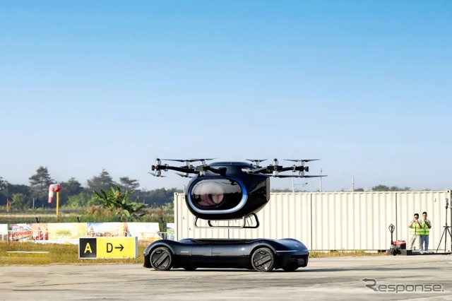 GACグループ初、複合翼型の空飛ぶクルマ「GOVY AirJet」発表