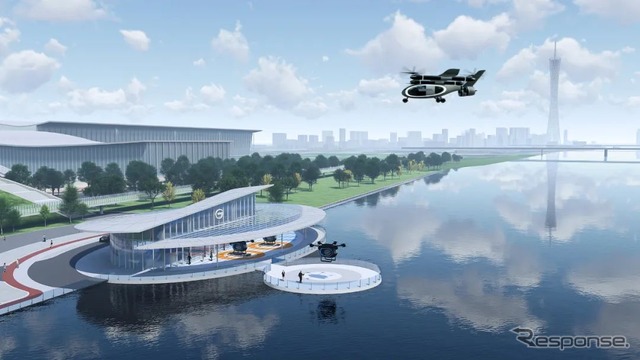GACグループ初、複合翼型の空飛ぶクルマ「GOVY AirJet」発表